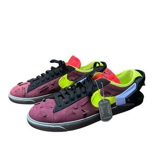 Nike Blazer Low X Acronym Sneakers Night Maroon Mens Size 8 DN2067-600